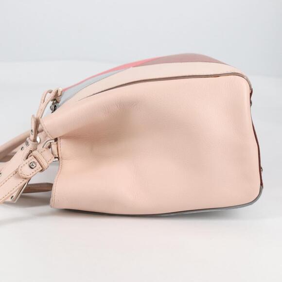 FENDI Petite 2jours Hand Bag Leather Beige Silver - Picture 5 of 14